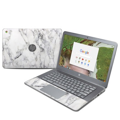 HP Chromebook 14 G5 Skin - White Marble