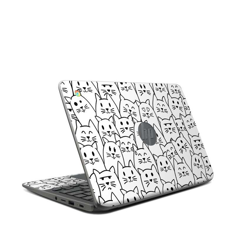 HP Chromebook 11 G7 Skin - Moody Cats (Image 1)