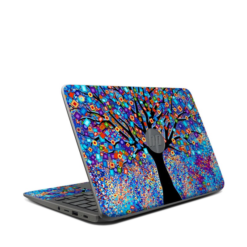 HP Chromebook 11 G7 Skin - Tree Carnival (Image 1)