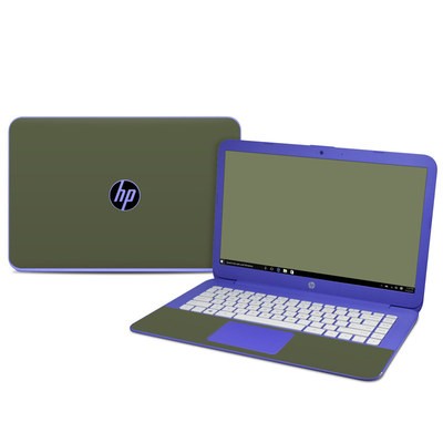 HP Stream 14in Skin - Solid State Olive Drab