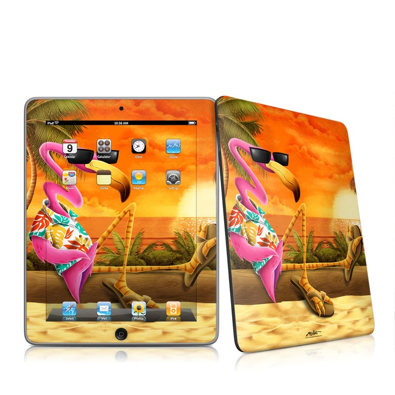 iPad Skin - Sunset Flamingo (Image 1)
