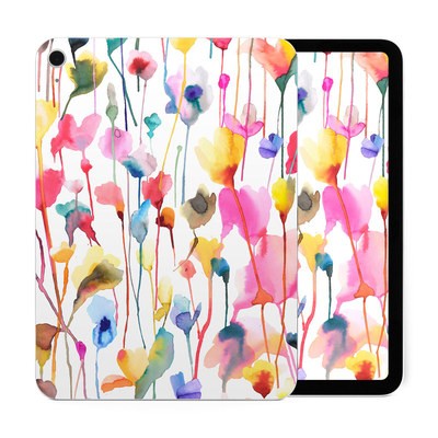Apple iPad 10th Gen Skin - Watercolor Wild Flowers