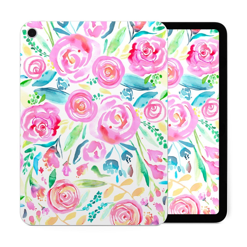 Apple iPad 10th Gen Skin - Watercolor Roses (Image 1)