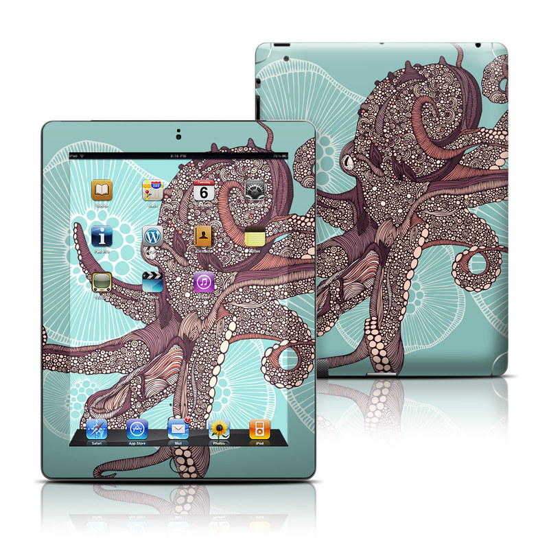Apple iPad 3 Skin - Octopus Bloom (Image 1)