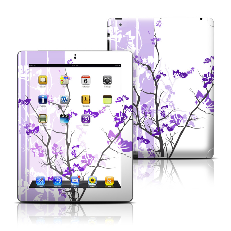 Apple iPad 3 Skin - Violet Tranquility (Image 1)