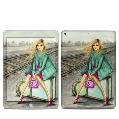 Apple iPad 5th Gen Skin - Lulu Waiting by the Train Tracks