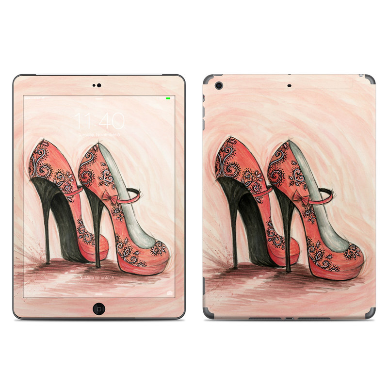 Apple iPad Air Skin - Coral Shoes (Image 1)