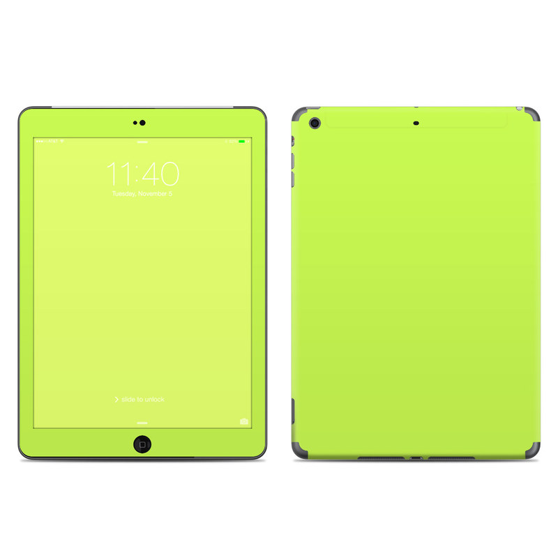 Apple iPad Air Skin - Solid State Lime (Image 1)
