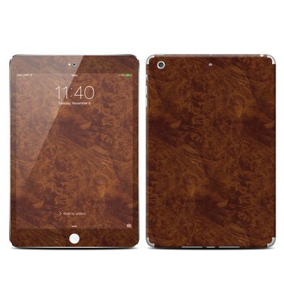 Apple iPad Mini 3 Skin - Dark Burlwood