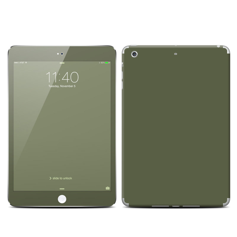 Apple iPad Mini 3 Skin - Solid State Olive Drab (Image 1)