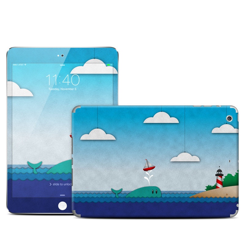 Apple iPad Mini Retina Skin - Whale Sail (Image 1)