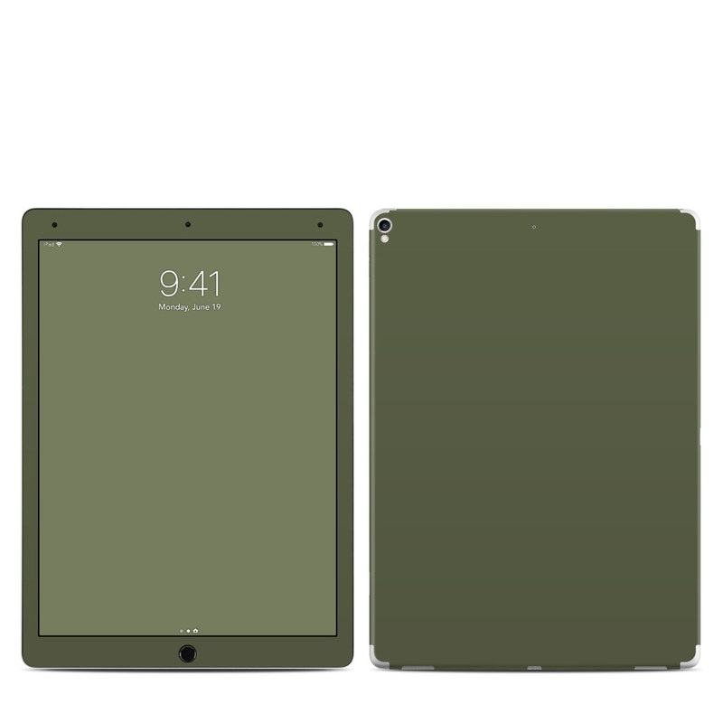 Apple iPad Pro 12.9 (2nd Gen) Skin - Solid State Olive Drab (Image 1)