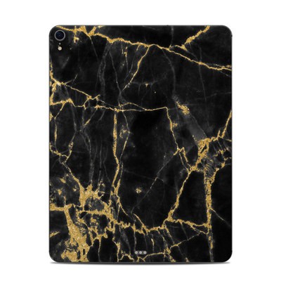 Apple iPad Pro 12.9 (3rd Gen) Skin - Black Gold Marble