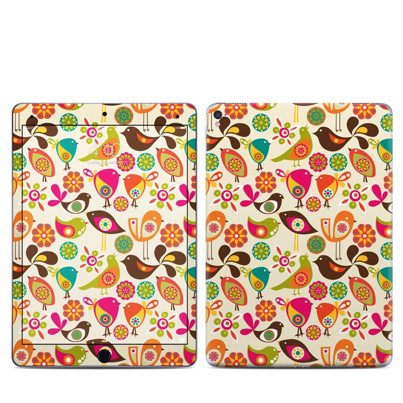 Apple iPad Pro 9.7 Skin - Bird Flowers (Image 1)