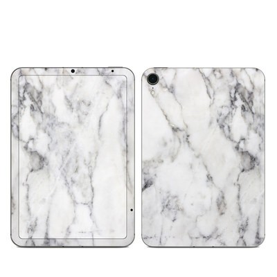 Apple iPad Mini 6th Gen Skin - White Marble