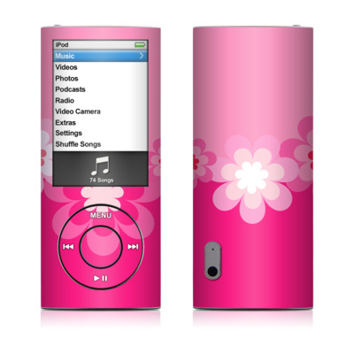 iPod nano (5G) Skin - Retro Pink Flowers