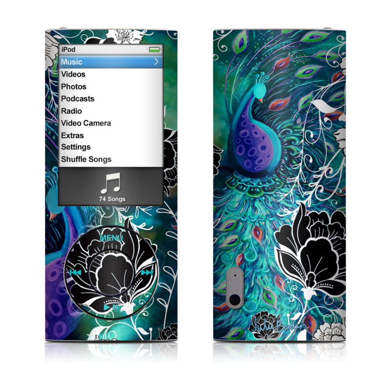 iPod nano (5G) Skin - Peacock Garden (Image 1)