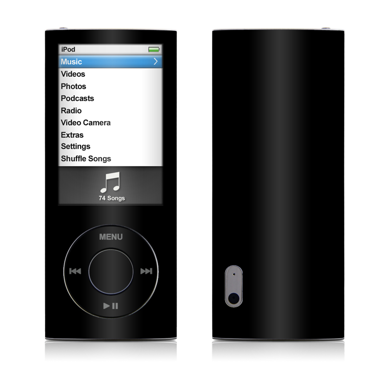iPod nano (5G) Skin - Solid State Black (Image 1)