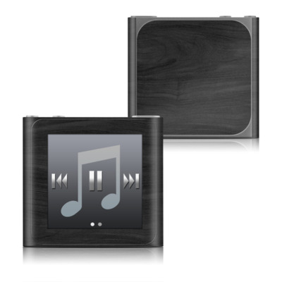 Apple iPod nano (6G) Skin - Black Woodgrain