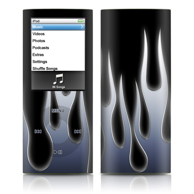 iPod nano (4G) Skin - Metal Flames