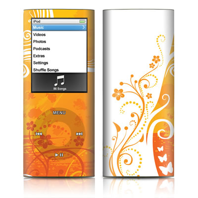 iPod nano (4G) Skin - Orange Crush
