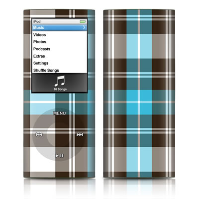 iPod nano (4G) Skin - Turquoise Plaid