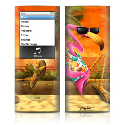 iPod nano (4G) Skin - Sunset Flamingo
