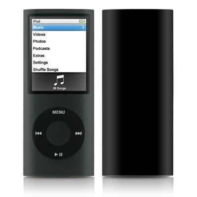 iPod nano (4G) Skin - Solid State Black