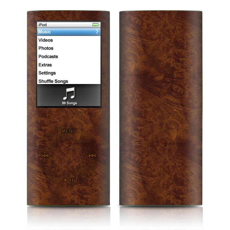 iPod nano (4G) Skin - Dark Burlwood (Image 1)