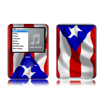 iPod nano (3G) Skin - Puerto Rican Flag