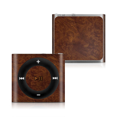 Apple iPod Shuffle 4G Skin - Dark Burlwood