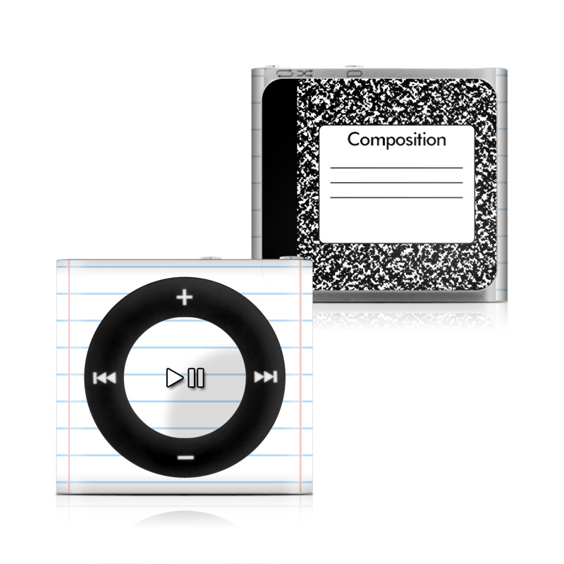 Apple iPod Shuffle 4G Skin - Composition Notebook (Image 1)