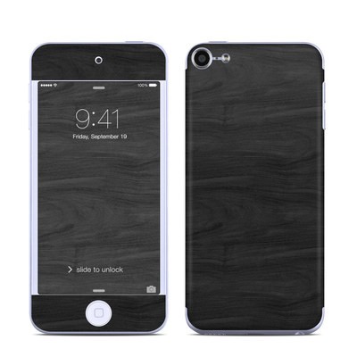 Apple iPod Touch 6G Skin - Black Woodgrain