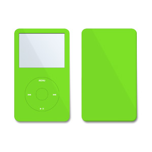 iPod Video (5G) Skin - Solid State Lime (Image 1)