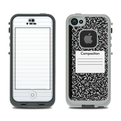 LifeProof iPhone 5S Fre Case Skin - Composition Notebook