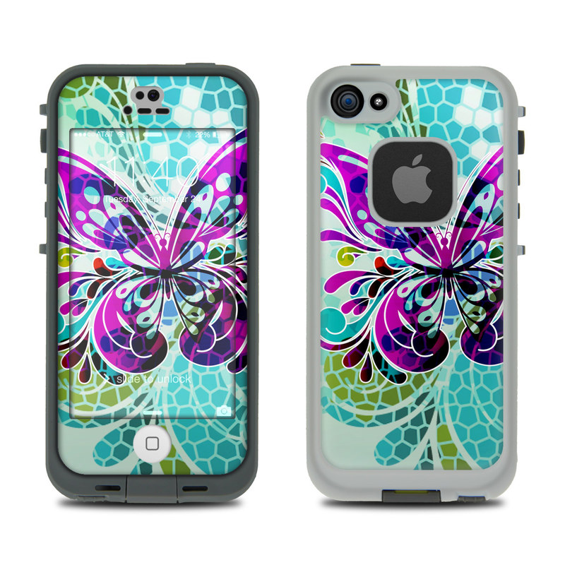 LifeProof iPhone 5S Fre Case Skin - Butterfly Glass (Image 1)