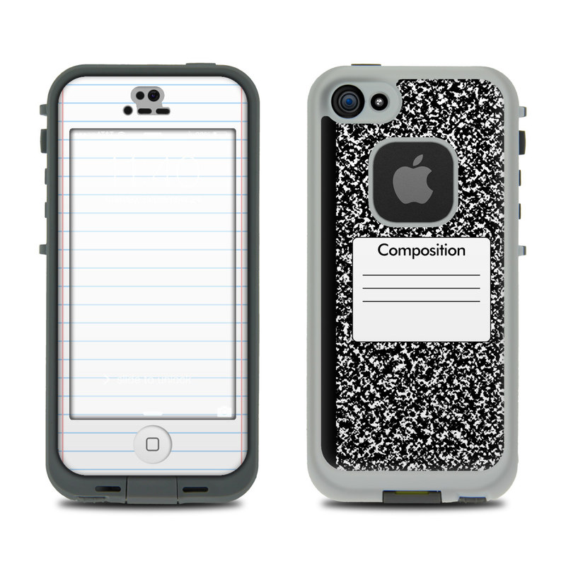 LifeProof iPhone 5S Fre Case Skin - Composition Notebook (Image 1)