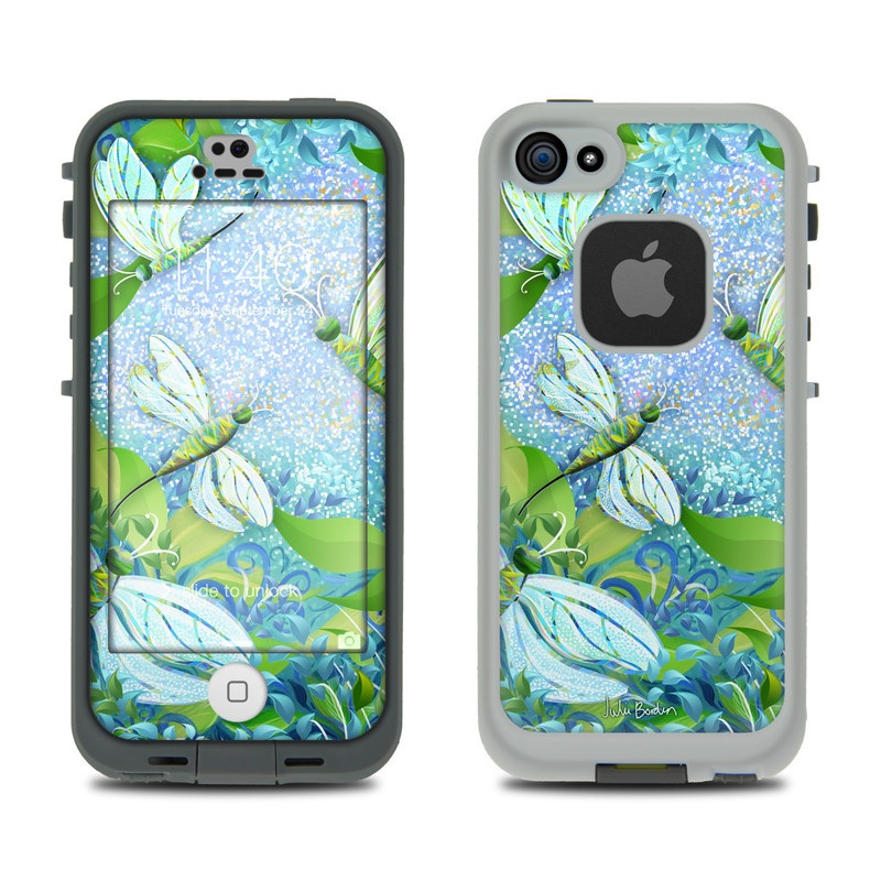 Lifeproof iPhone 5S Fre Case Skin - Dragonfly Fantasy (Image 1)