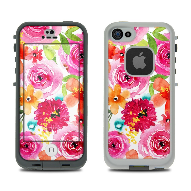 Lifeproof iPhone 5S Fre Case Skin - Floral Pop (Image 1)