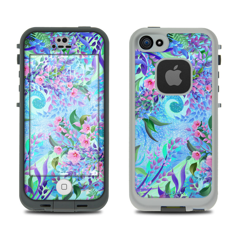 LifeProof iPhone 5S Fre Case Skin - Lavender Flowers (Image 1)
