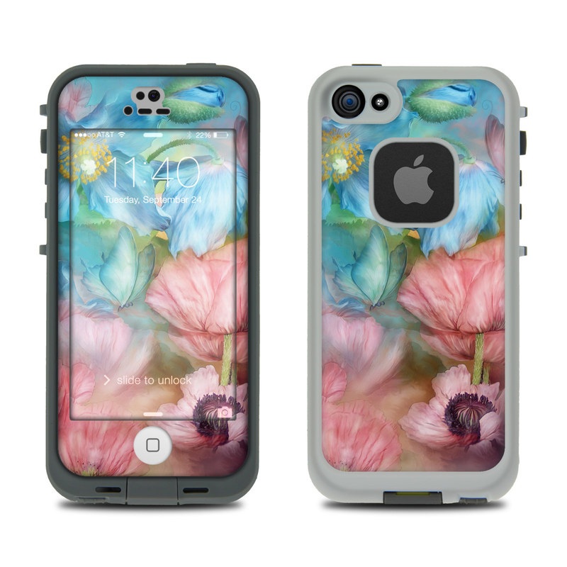 Lifeproof iPhone 5S Fre Case Skin - Poppy Garden (Image 1)