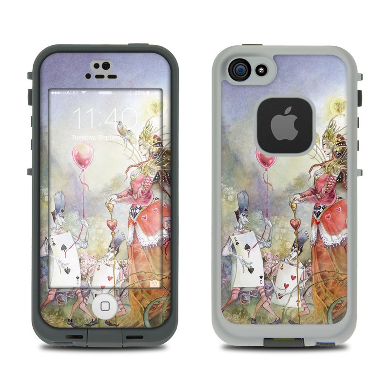 Lifeproof iPhone 5S Fre Case Skin - Queen of Hearts (Image 1)