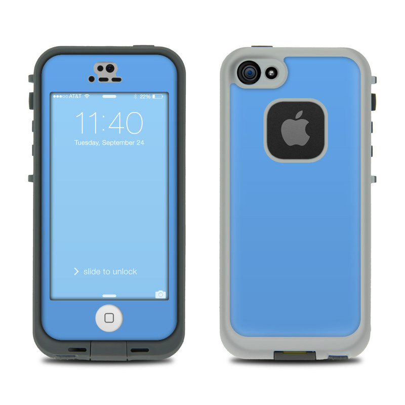 Lifeproof Iphone 5s Fre Case Skin Solid State Blue By Solid Colors Decalgirl 8299