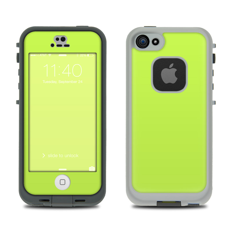 LifeProof iPhone 5S Fre Case Skin - Solid State Lime (Image 1)