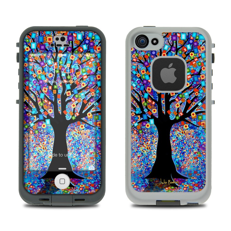 Lifeproof iPhone 5S Fre Case Skin - Tree Carnival (Image 1)