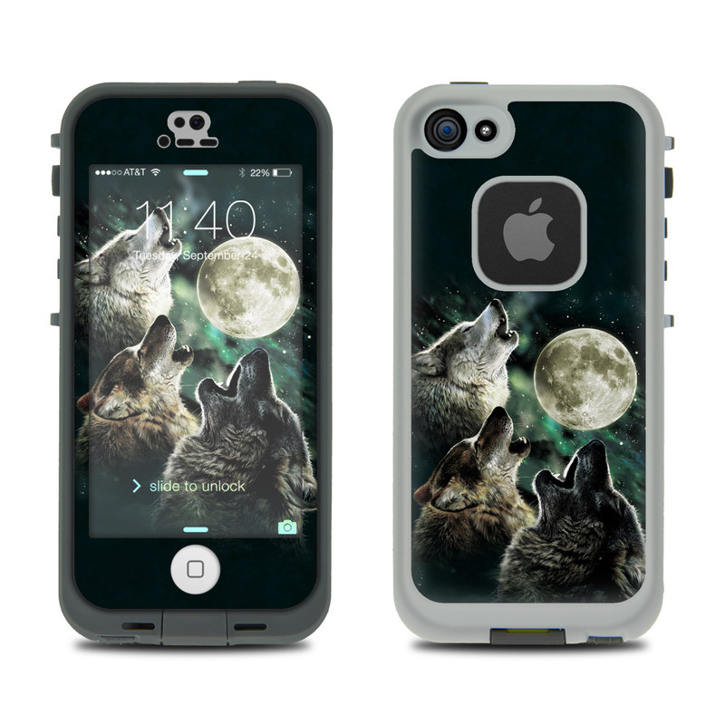LifeProof iPhone 5S Fre Case Skin - Three Wolf Moon (Image 1)