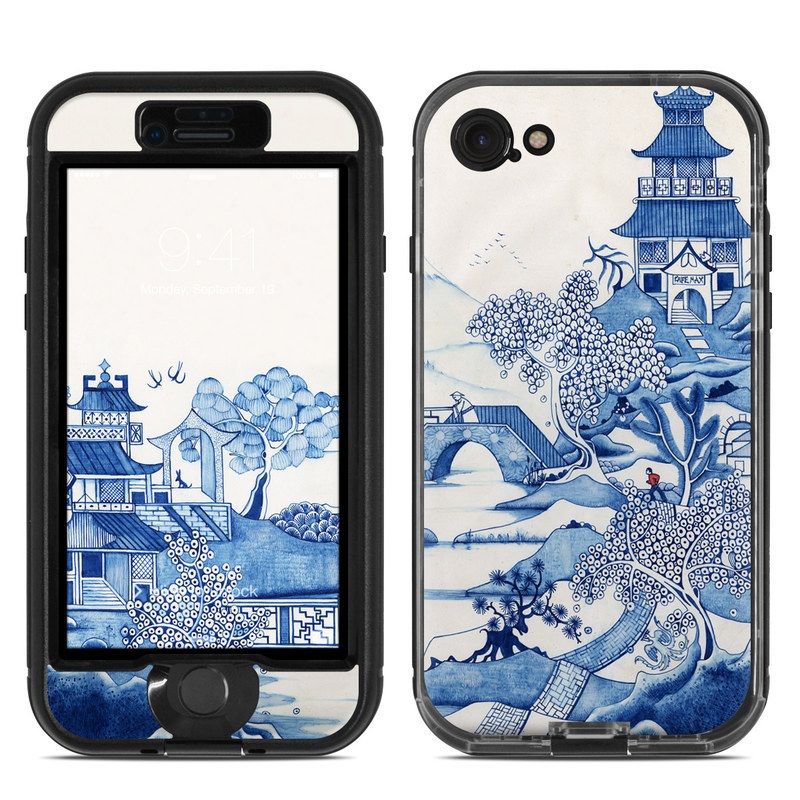 Lifeproof iPhone 7 Nuud Case Skin - Blue Willow (Image 1)