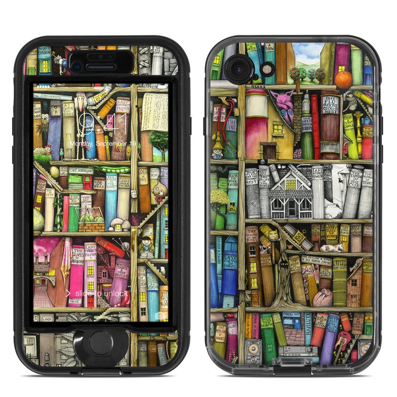 Lifeproof iPhone 7 Nuud Case Skin - Bookshelf (Image 1)