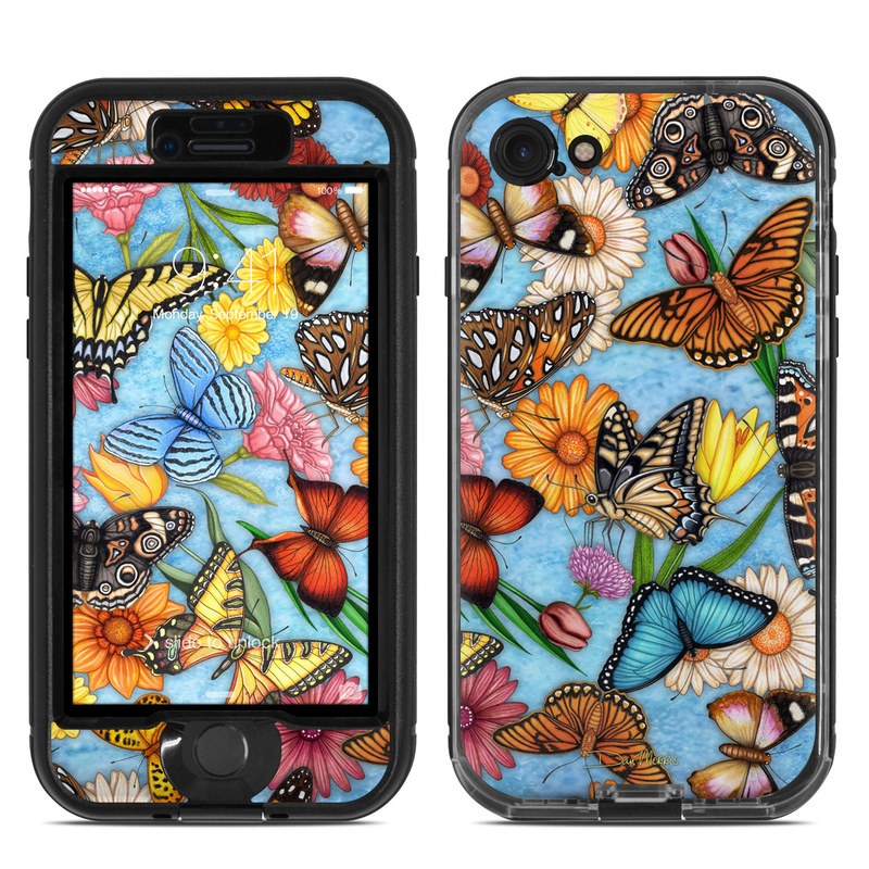 Lifeproof iPhone 7 Nuud Case Skin - Butterfly Land (Image 1)