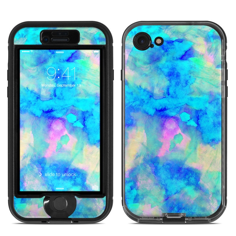 Lifeproof iPhone 7 Nuud Case Skin - Electrify Ice Blue (Image 1)